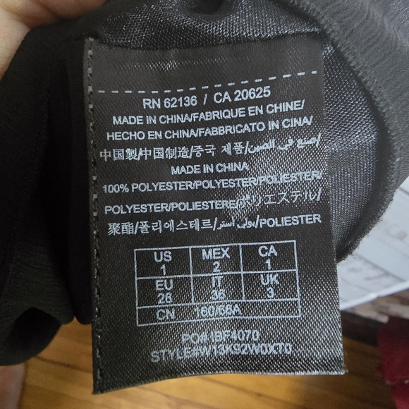 Guess Black High Low Taras Chiffon Dress Ruffles Layers Size 1 - Picture 8 of 8